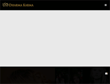 Tablet Screenshot of dharmakarma.com